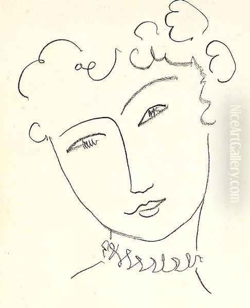 Pompadour Oil Painting by Henri Matisse