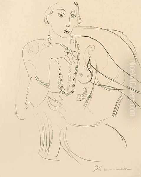 Femme au Collier Oil Painting by Henri Matisse