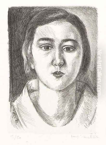 Jeune fille au col d'organdi Oil Painting by Henri Matisse