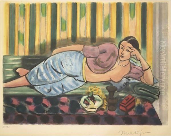 Odalisque au Coffret rouge Oil Painting by Henri Matisse