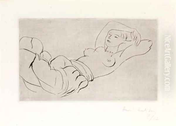 Odalisque couchee Oil Painting by Henri Matisse