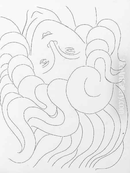 Stephane Mallarme, Poesies, Albert Skira, Lausanne, 1932 Oil Painting by Henri Matisse