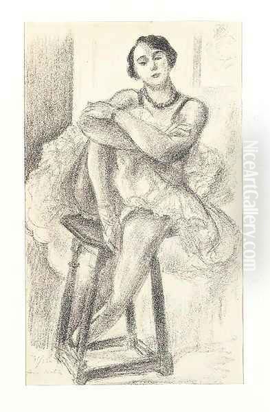 Danseuse au tabouret, from Dix danseuses Oil Painting by Henri Matisse