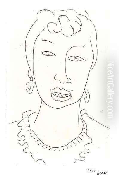 Martiniquais Oil Painting by Henri Matisse