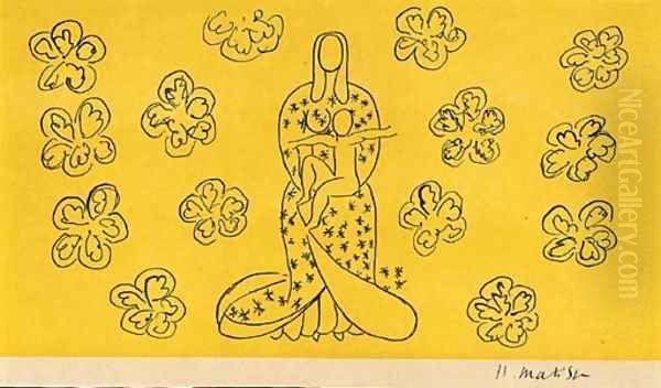 Vierge et Enfant Oil Painting by Henri Matisse
