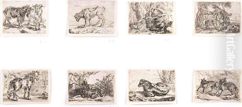 Set Of Animals Oil Painting by Jan Fyt