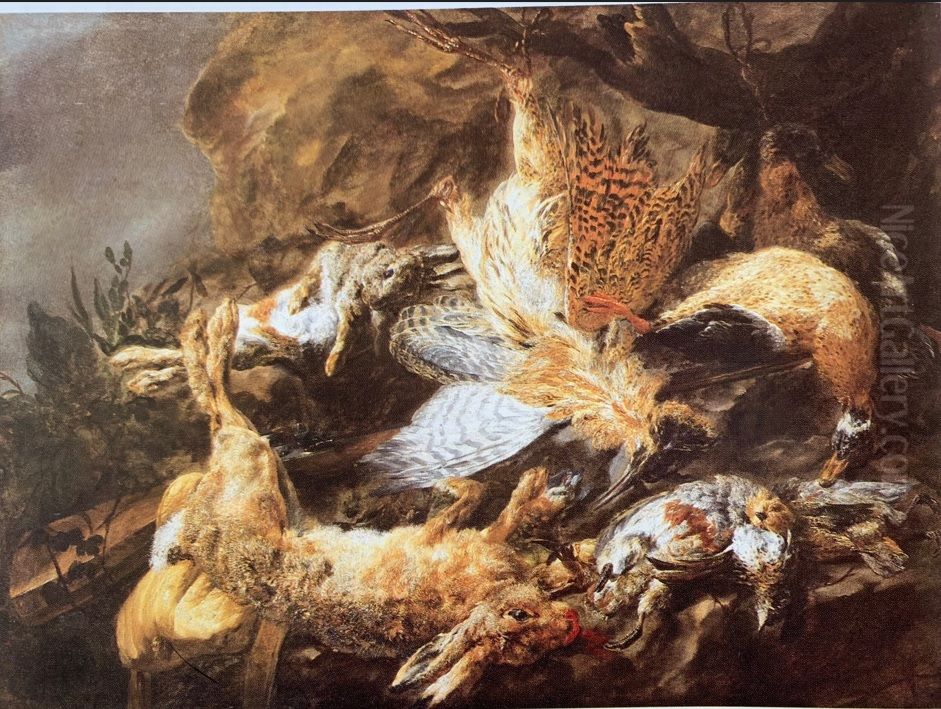 Still Life With Game Oil Painting by Jan Fyt