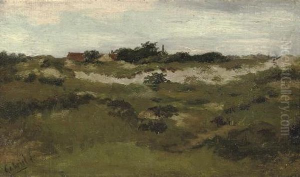 A Cottage In The Dunes Oil Painting by Paul Joseph Constantine Gabriel
