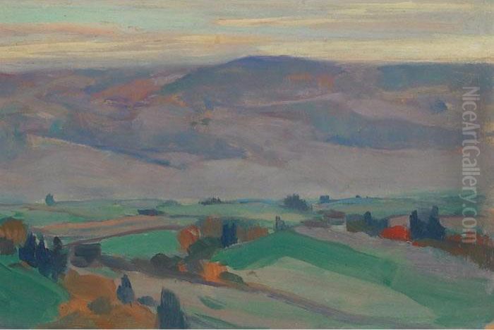 Autumn In Charlevoix Oil Painting by Clarence Alphonse Gagnon