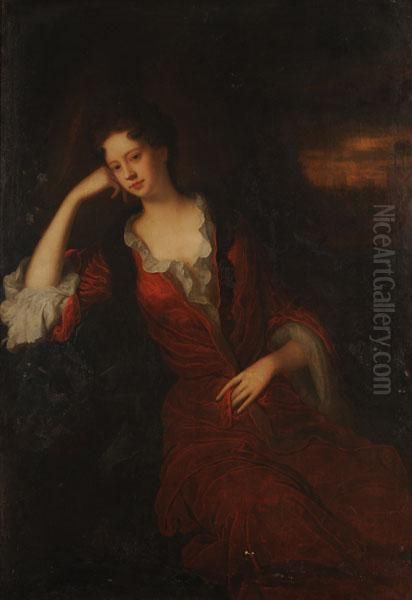 Ritratto Di Gentildonna In Rosso Oil Painting by Thomas Gainsborough