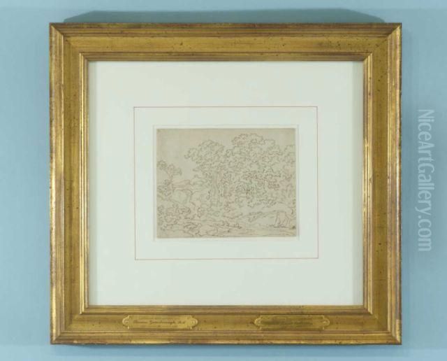 Landscape With Cottage Oil Painting by Thomas Gainsborough