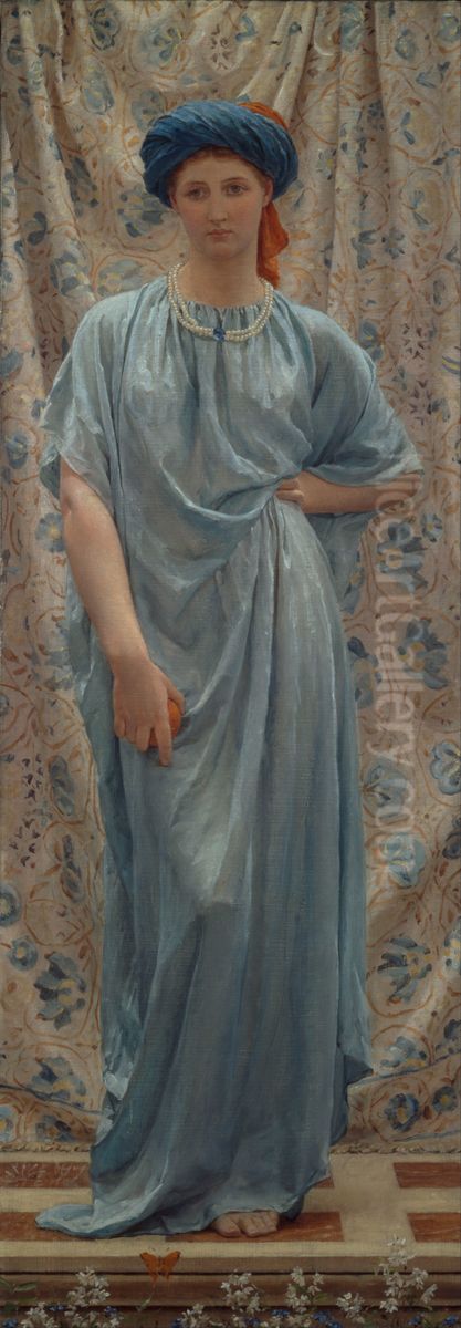 Sapphires Oil Painting by Albert Joseph Moore