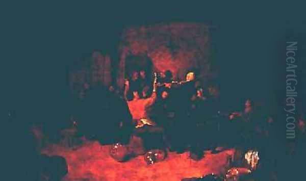 Scene in a Tavern Oil Painting by Jan Miense Molenaer