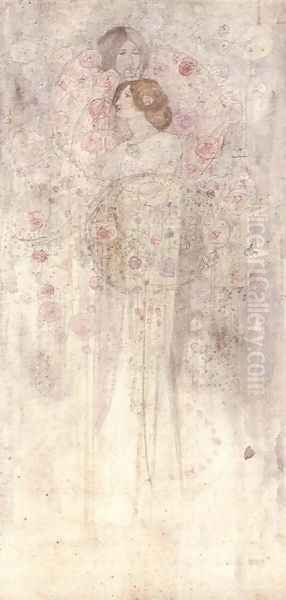 Fairies Oil Painting by Charles Rennie Mackintosh