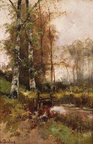 Arbres Pres De La Riviere Oil Painting by Eugene Galien-Laloue