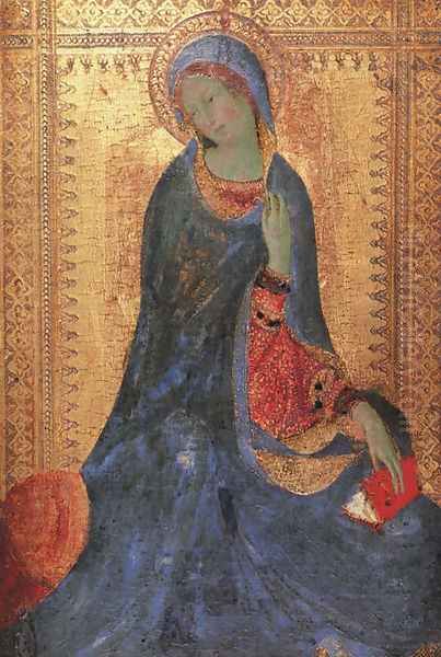 The Virgin of the Annunciation I Oil Painting by Simone Martini