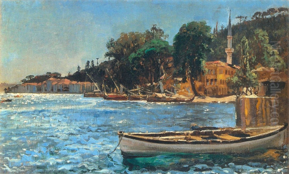 View of Bebek near Constantinople Oil Painting by Jan Matejko