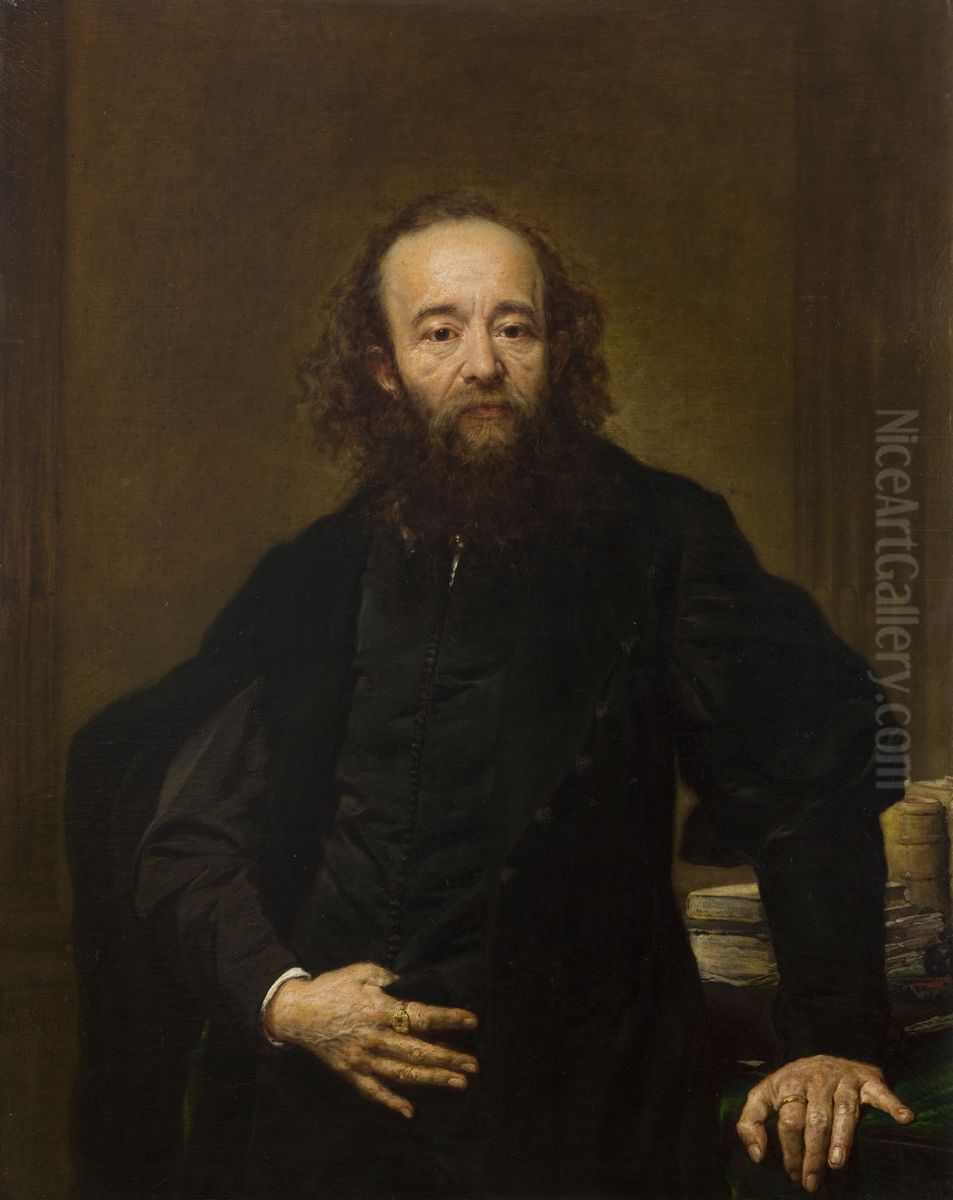 Portrait of Leonard Serafinski Oil Painting by Jan Matejko