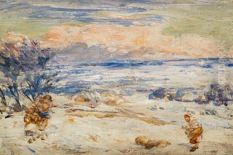 Snow in April Oil Painting by William McTaggart
