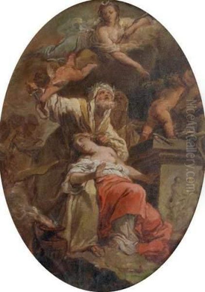 Le Sacrifice 
D'iphigenie Oil Painting by Gaetano Gandolfi