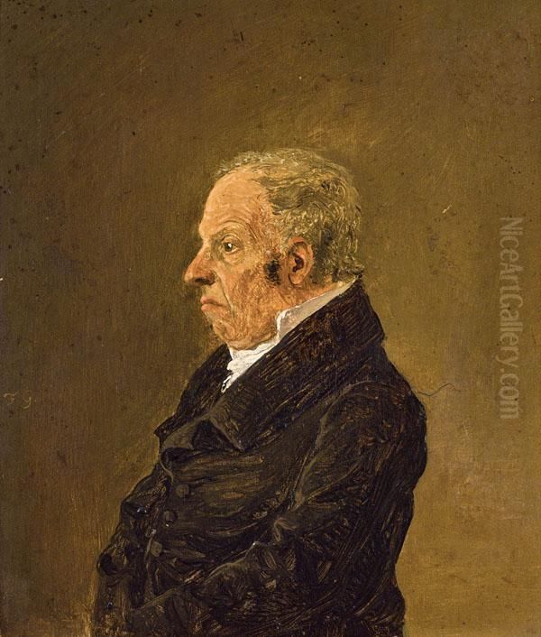 Hofkoch Hengl Oil Painting by Friedrich Gauermann