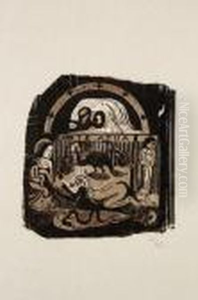 Te Atua Oil Painting by Paul Gauguin