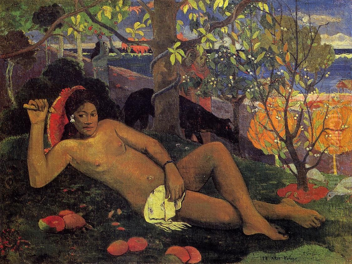 Te Arii Vahine Oil Painting by Paul Gauguin