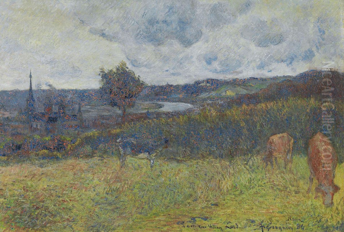 Vue Generale De Rouen Oil Painting by Paul Gauguin