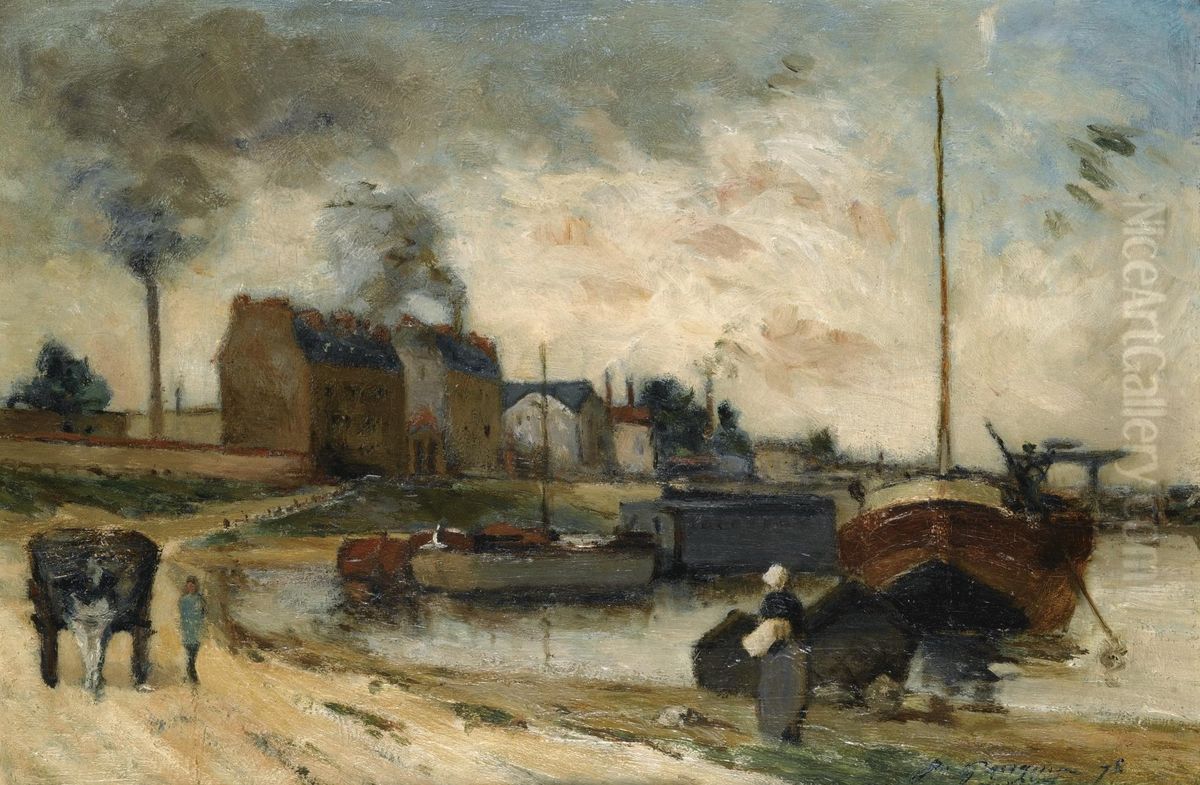 Les Usines Cail Et Le Quai De Grenelle Oil Painting by Paul Gauguin