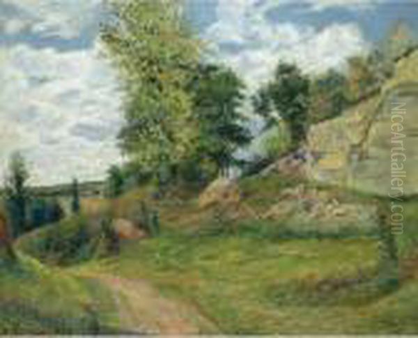 Private Palm Beach Collector
 

 
 
 

 
 Les Carrieres Du Chou A Pontoise - I Oil Painting by Paul Gauguin