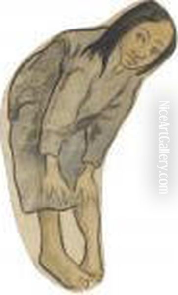 Property From A Private European Collection
 

 
 
 

 
 Jeune Tahitienne Oil Painting by Paul Gauguin