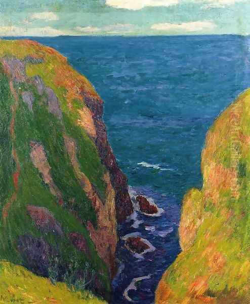 Trou de l'Enfer at Groix Oil Painting by Henri Moret