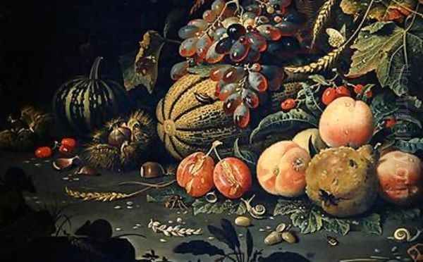 Fruit Oil Painting by Abraham Mignon