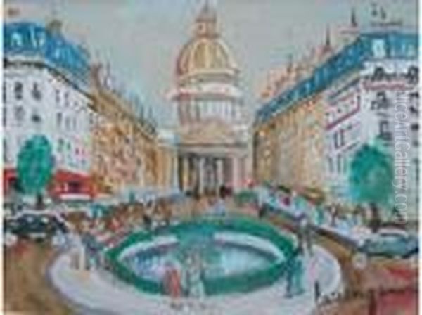 Paris Oil Painting by Lucien Genin