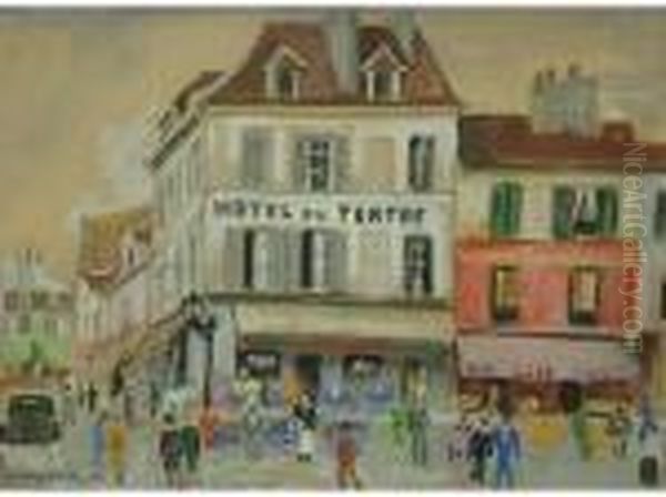 Untitled Oil Painting by Lucien Genin