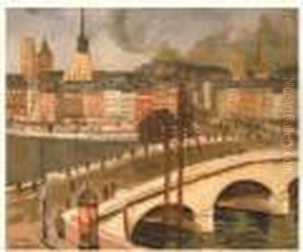 Rouen Oil Painting by Lucien Genin