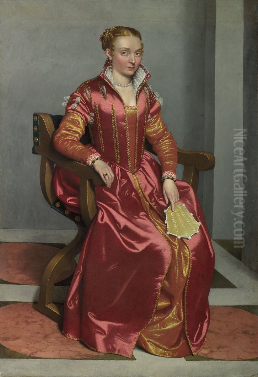 Portrait of a Lady Oil Painting by Giovanni Battista Moroni