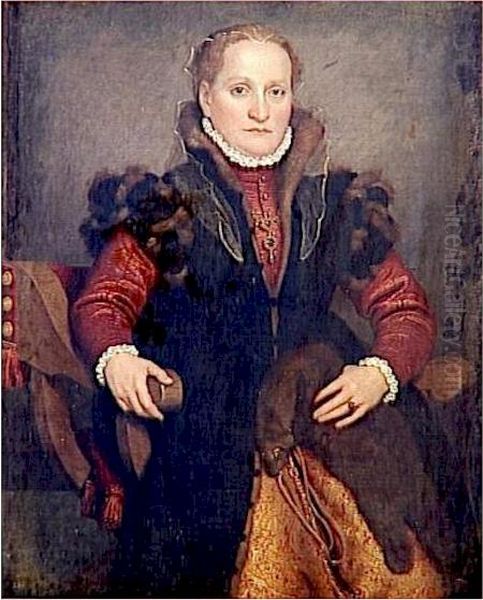 Portrait of Angelica Agliardi de Nicolinis Oil Painting by Giovanni Battista Moroni