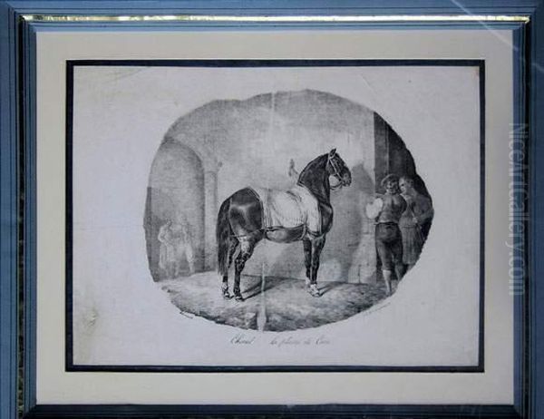 Cheval De La Plaine De Caen Oil Painting by Theodore Gericault