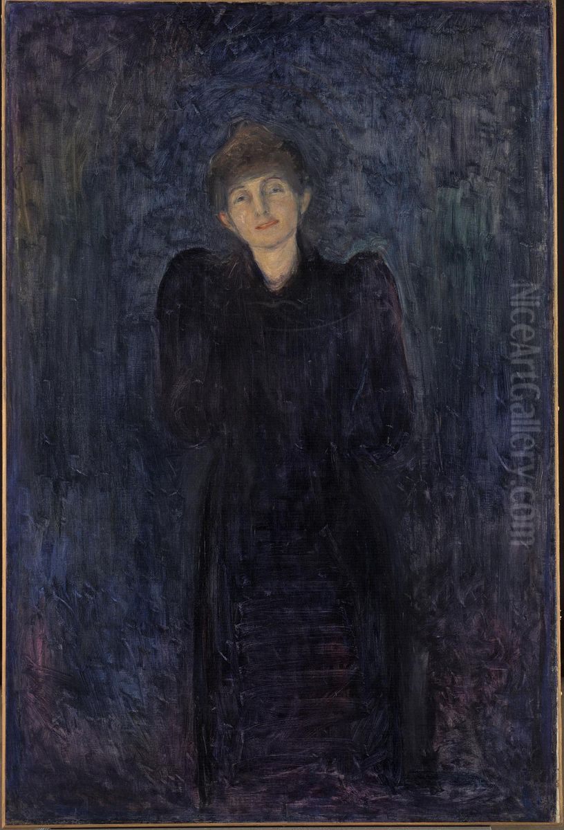 Dagny Juel Przybyszewska Oil Painting by Edvard Munch