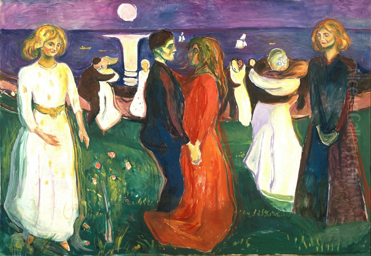 The Dance Of Life Oil Painting by Edvard Munch