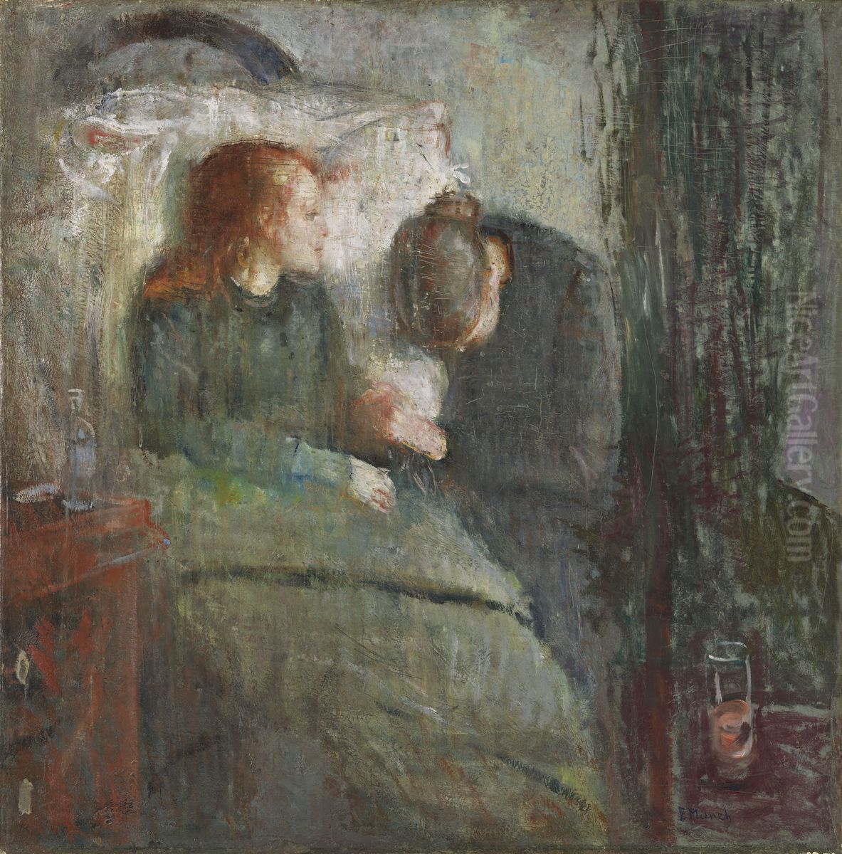 The Sick Child Oil Painting by Edvard Munch