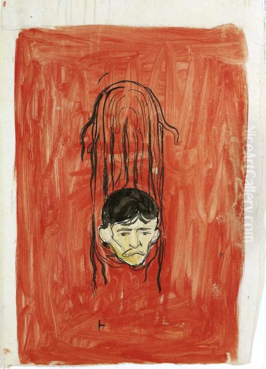 Salome Paraphrase Oil Painting by Edvard Munch