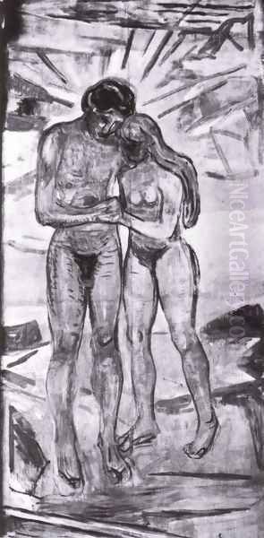 nouveaux rayons 1911 Oil Painting by Edvard Munch