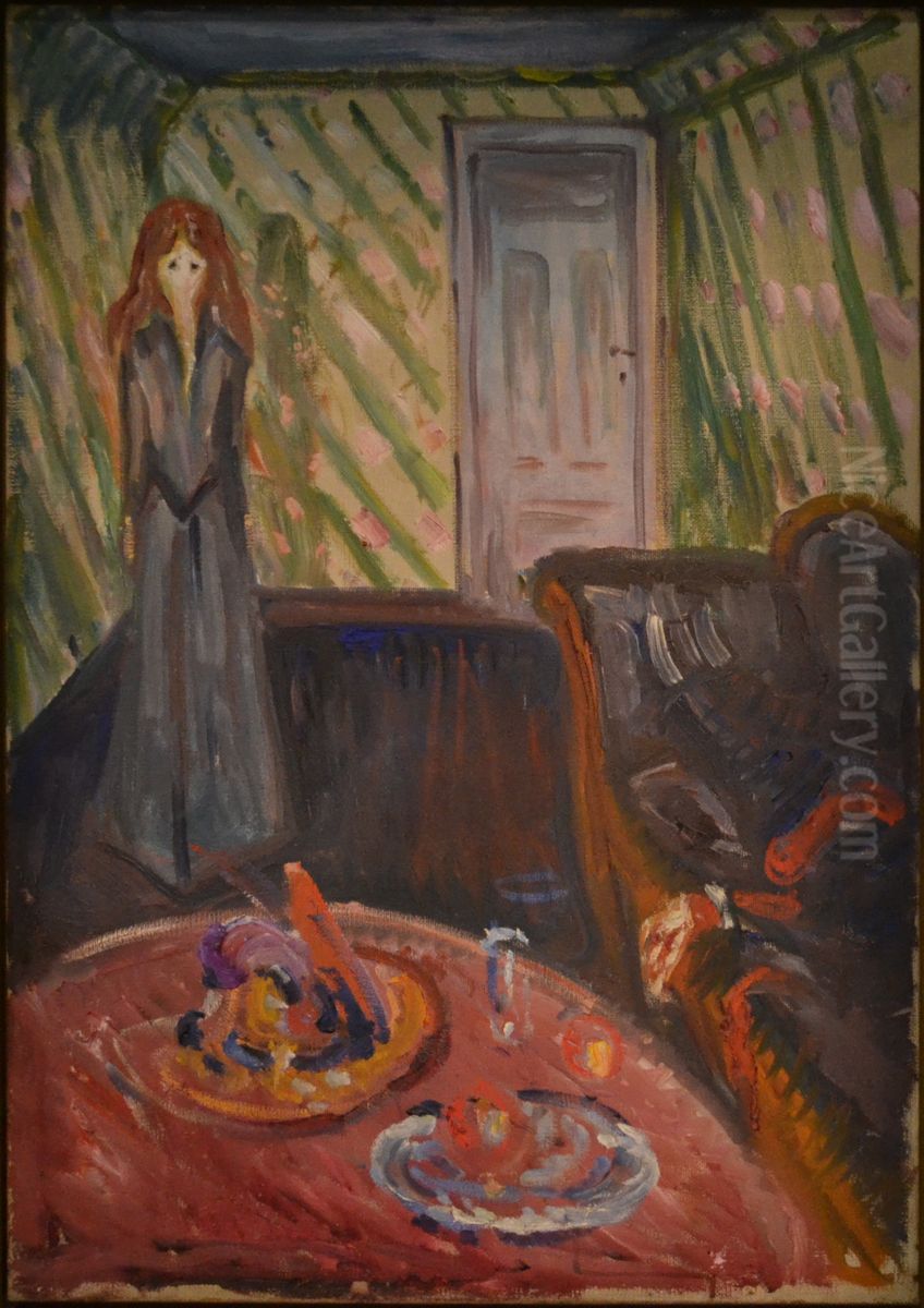 The Murderess Oil Painting by Edvard Munch