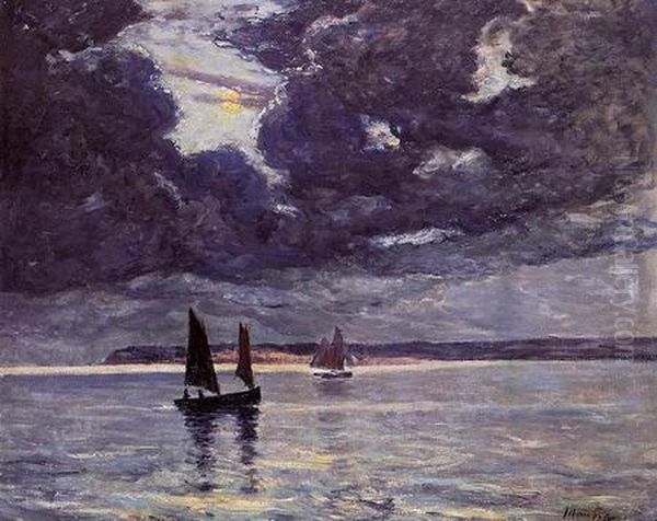 The Return of the Fishing Boats Oil Painting by Maxime Maufra