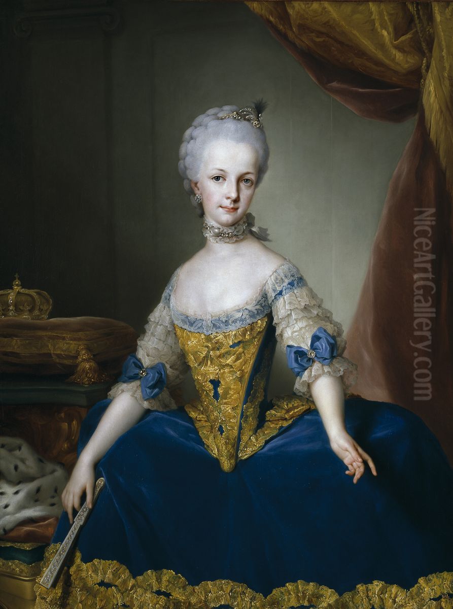 Maria Josefa de Lorena, Archduchess of Austria Oil Painting by Anton Raphael Mengs