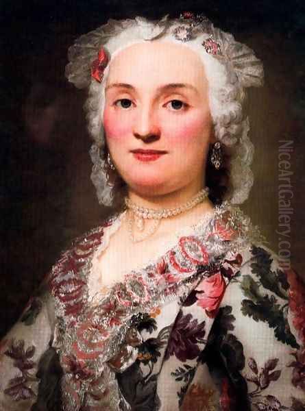Sophie Dorothea Thiele, born Schumann Oil Painting by Anton Raphael Mengs