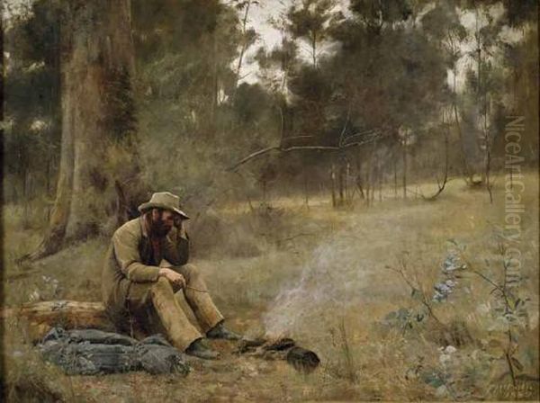 Down on his Luck Oil Painting by Frederick McCubbin