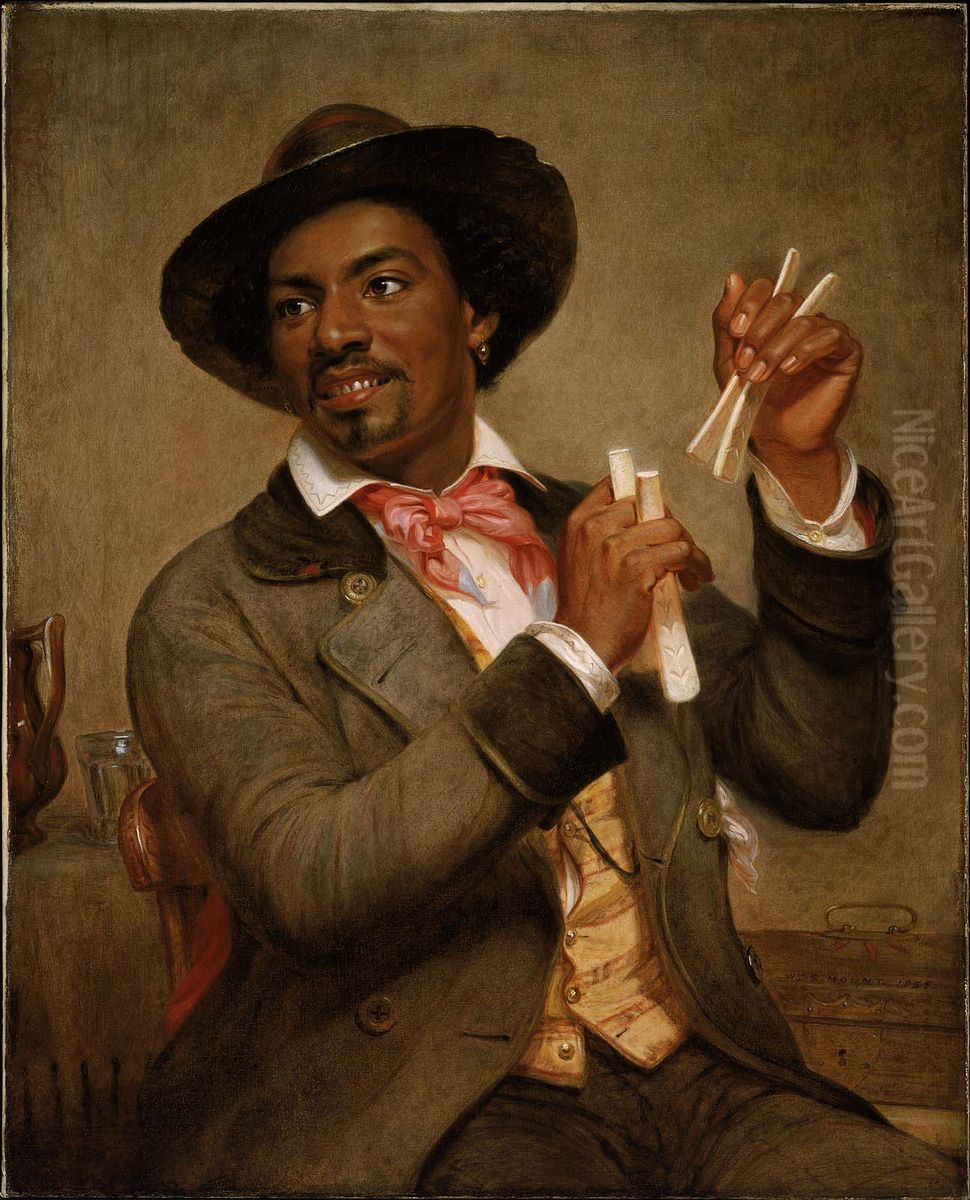 The Bone Player Oil Painting by William Sidney Mount